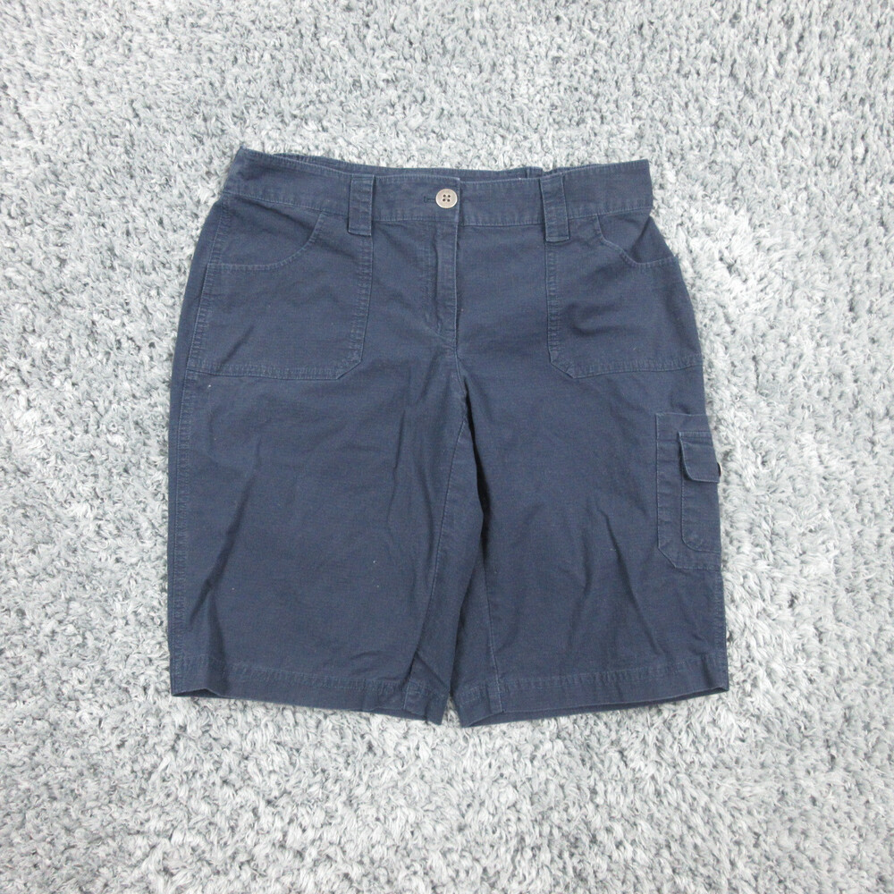 Chicos Shorts Womens 0 Blue Basic Chino 30x10*